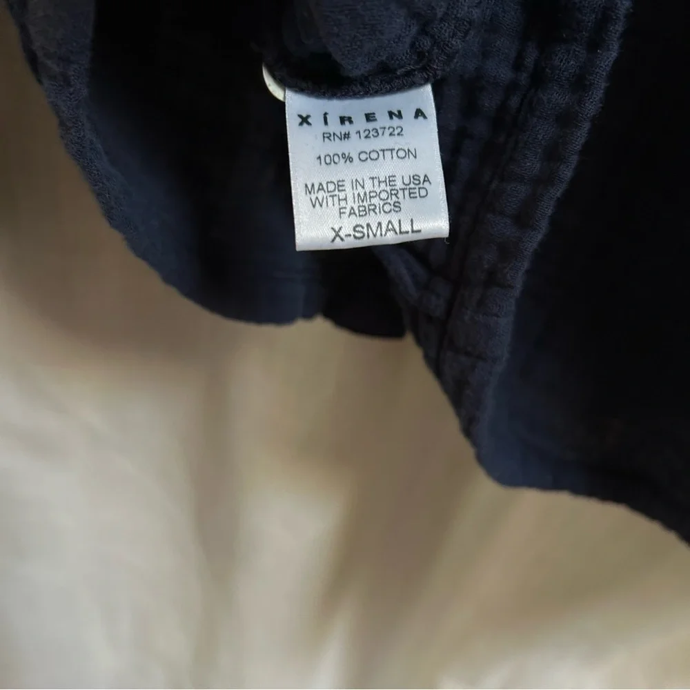 Xirena Dahlia Long Sleeve Gemma Shirt navy blue size XS - Picture 12 of 16